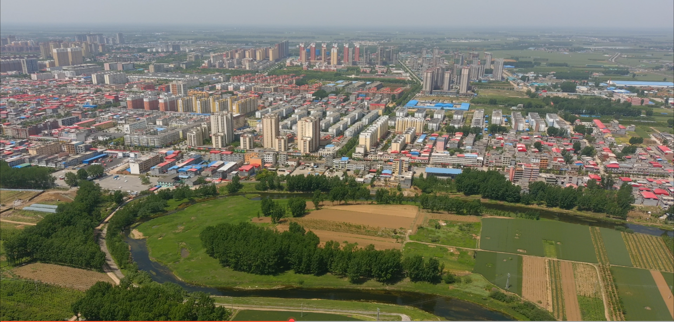 五一航拍社旗县网红桥,正在建设,一片空寂