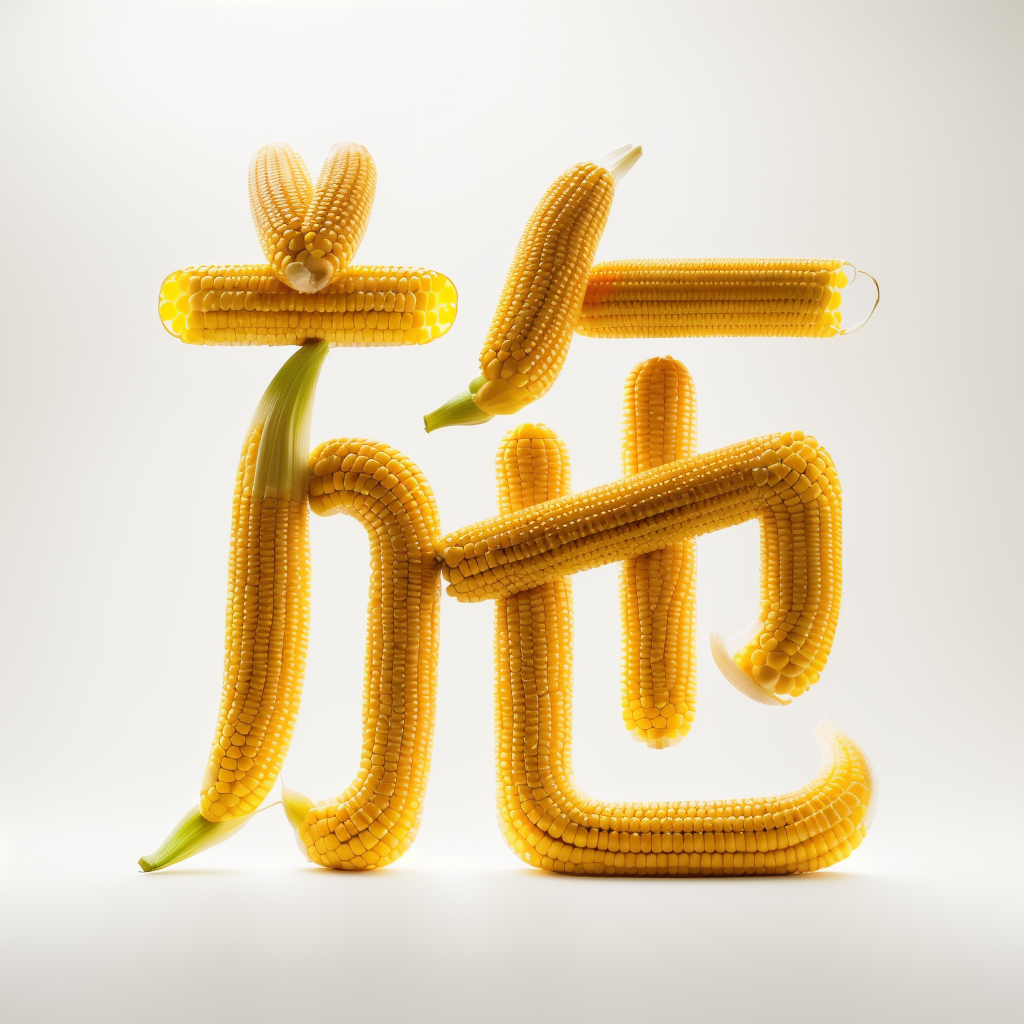 玉米做的姓氏头像,非常有创意和趣味性,你喜欢吗