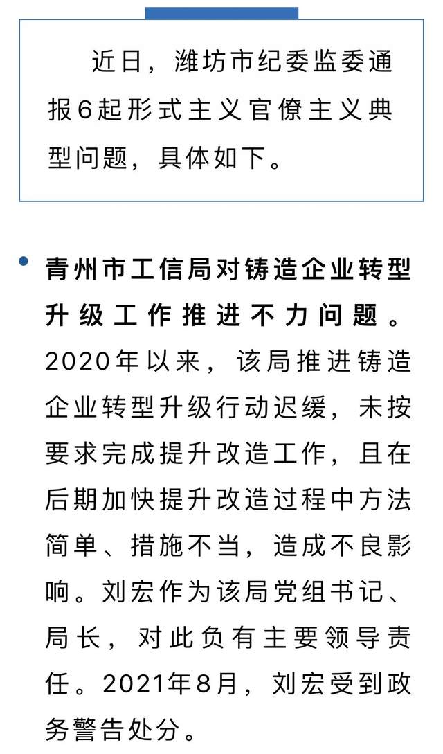 潍坊市纪委监委通报