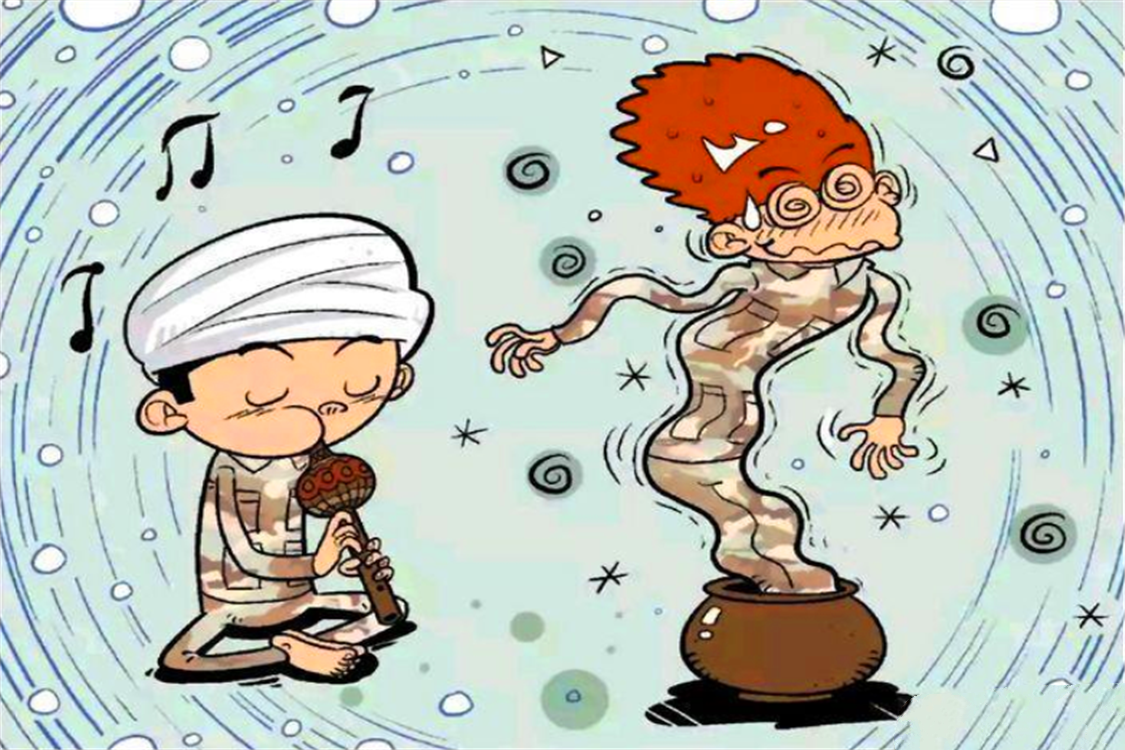 衰漫画:阿衰蛇皮走位秀操作,衰蛇缠身式撒娇,徒口生吞大榴莲!