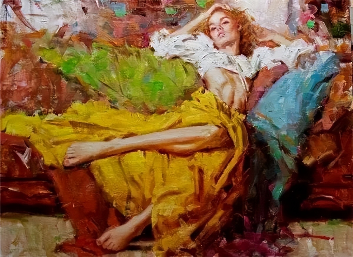色彩大胆,笔触奔放随性人物油画︱凯文贝尔福斯的绘画作品