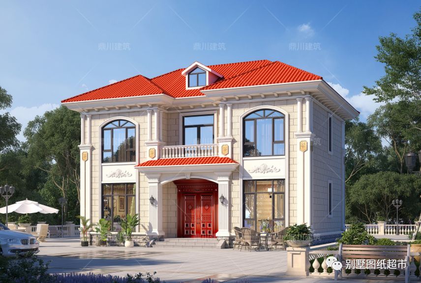 农村建房梦想中的户型,12×8米,4室3厅二层别墅,回村建栋好房