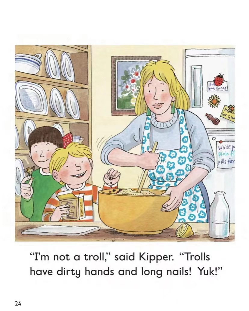 跟孩子一起读绘本《kipper and the trolls》