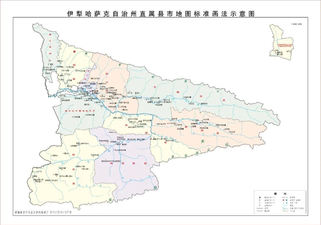 伊犁区域地图图片