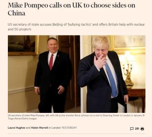 推荐蓬佩奥：“我们撒谎、骗人、偷窃”以及指责中国