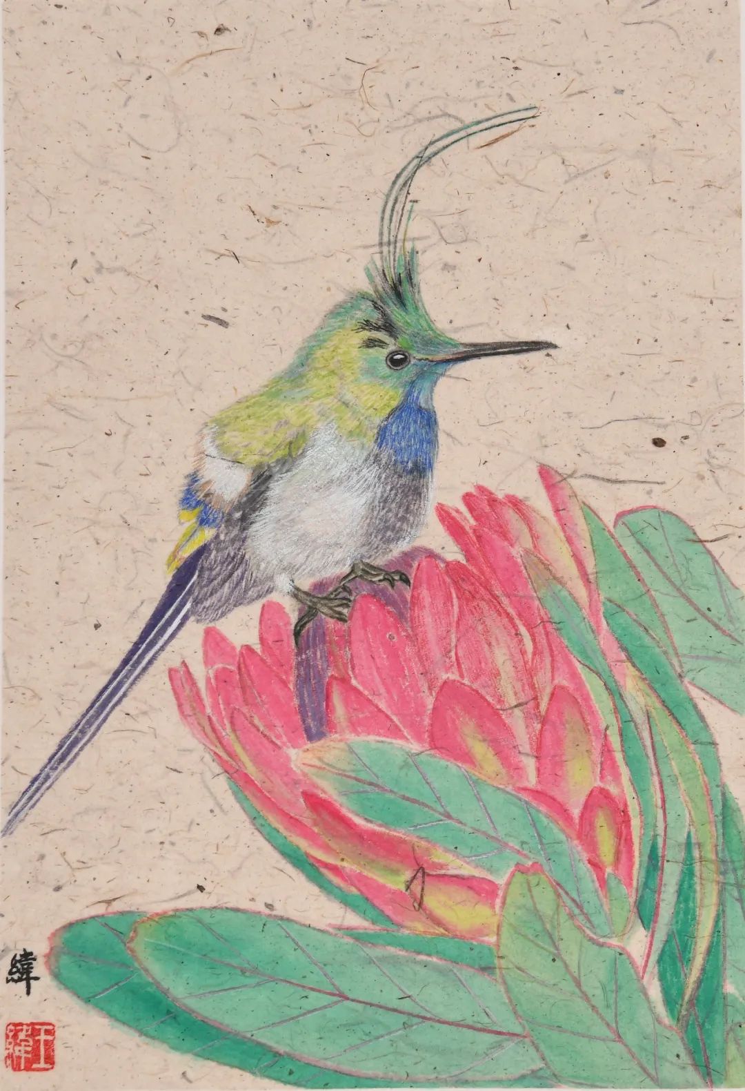 动人心弦的工笔柔情丨王纬