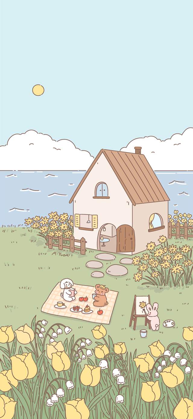 这很夏天 | 清新护眼插画壁纸