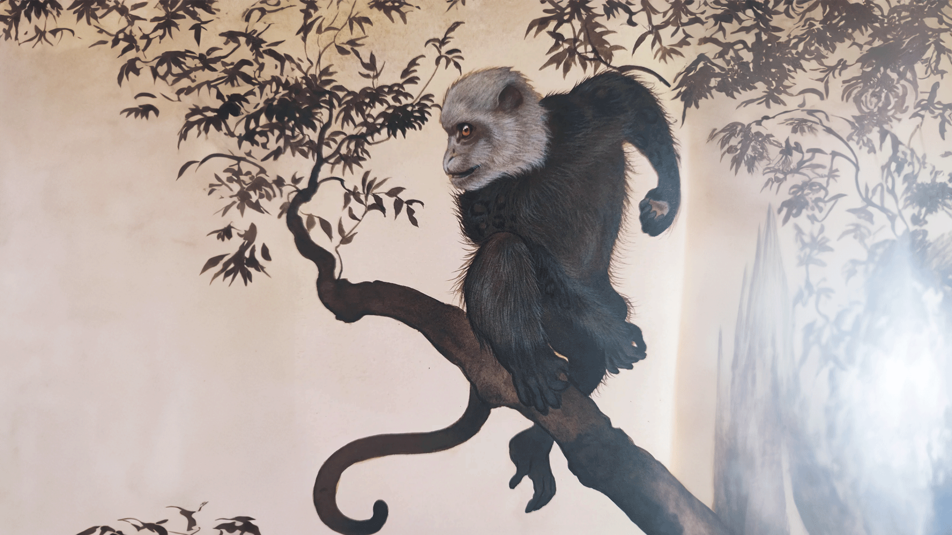 山海经异兽:举父,像猴豹尾,上肢有花纹,夸父或来自举父族