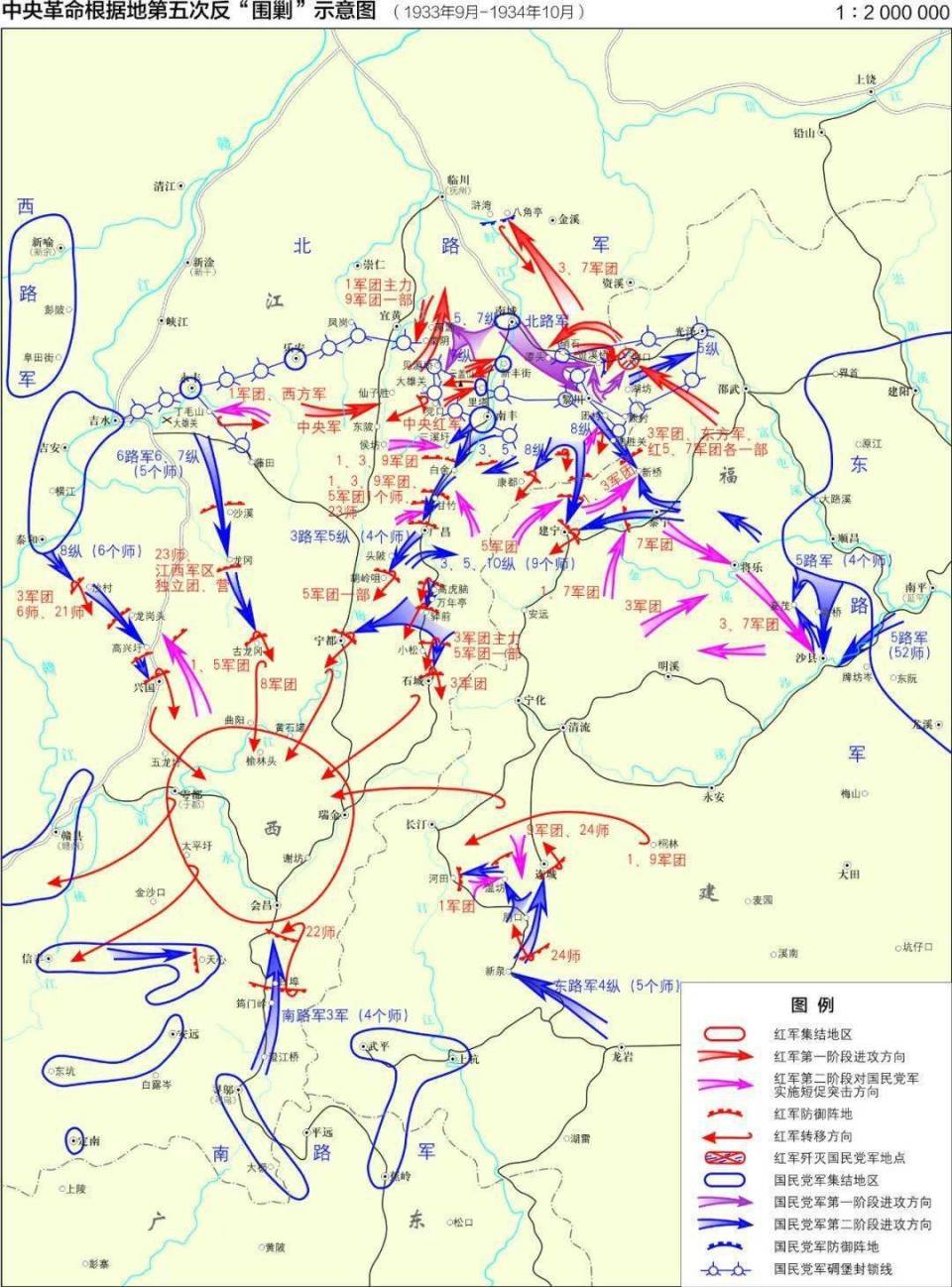 国共内战版图图片