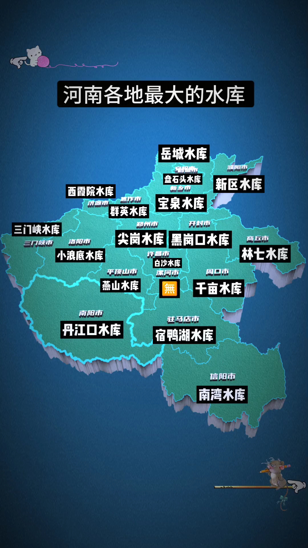 河南各地市最大的水库都是啥