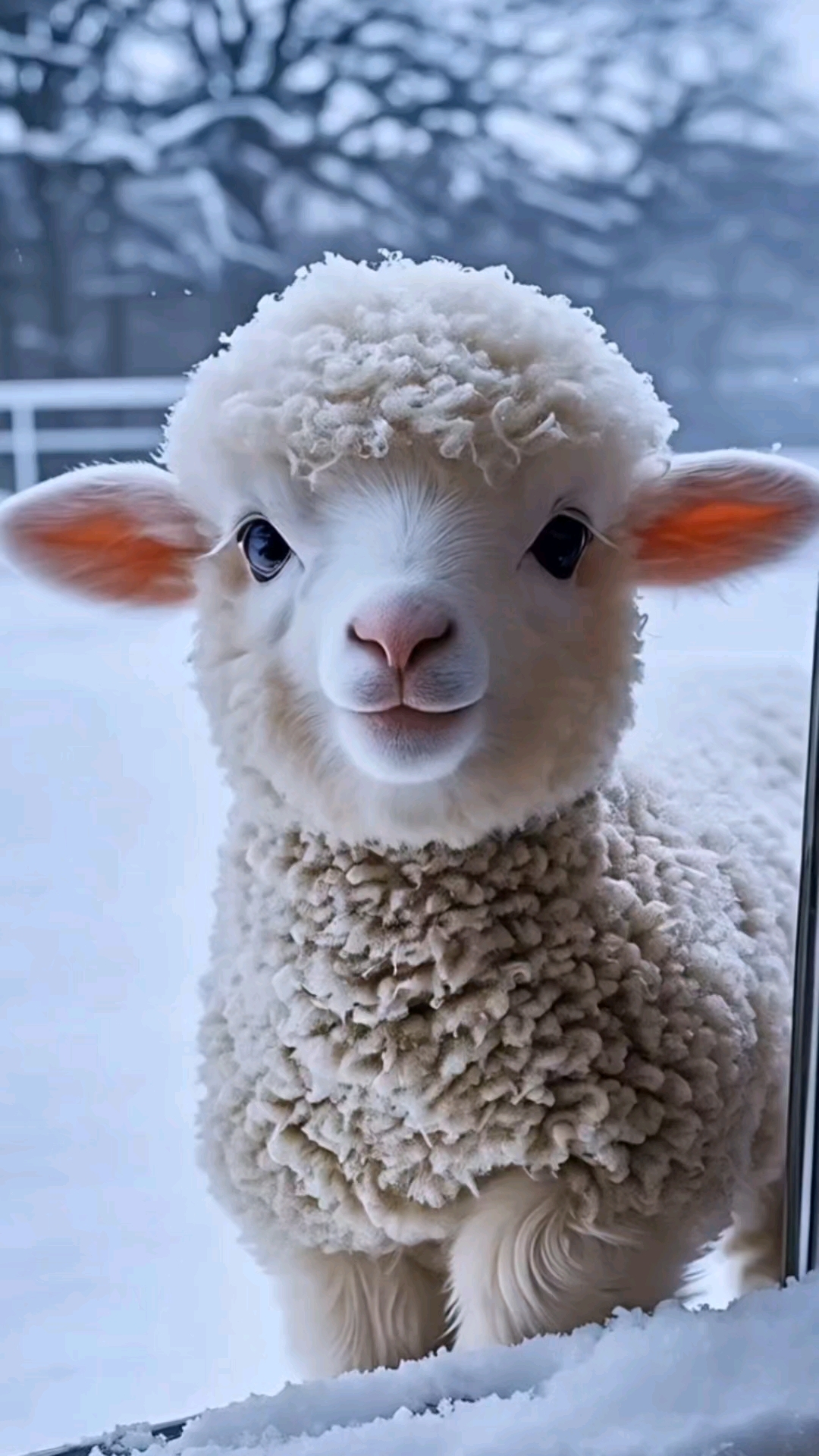 可爱的小羊羊,呆萌呆萌