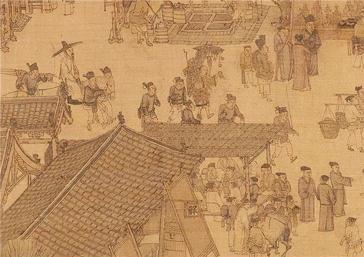 将清明上河图放大100倍,发现一尴尬细节,树下睡觉小伙在做什么