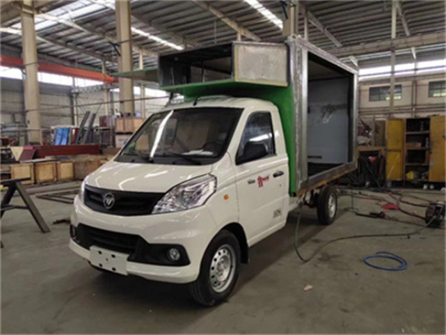 led广告车双面高清屏幕可举升宣传车价格,电子屏舞台车配置图片