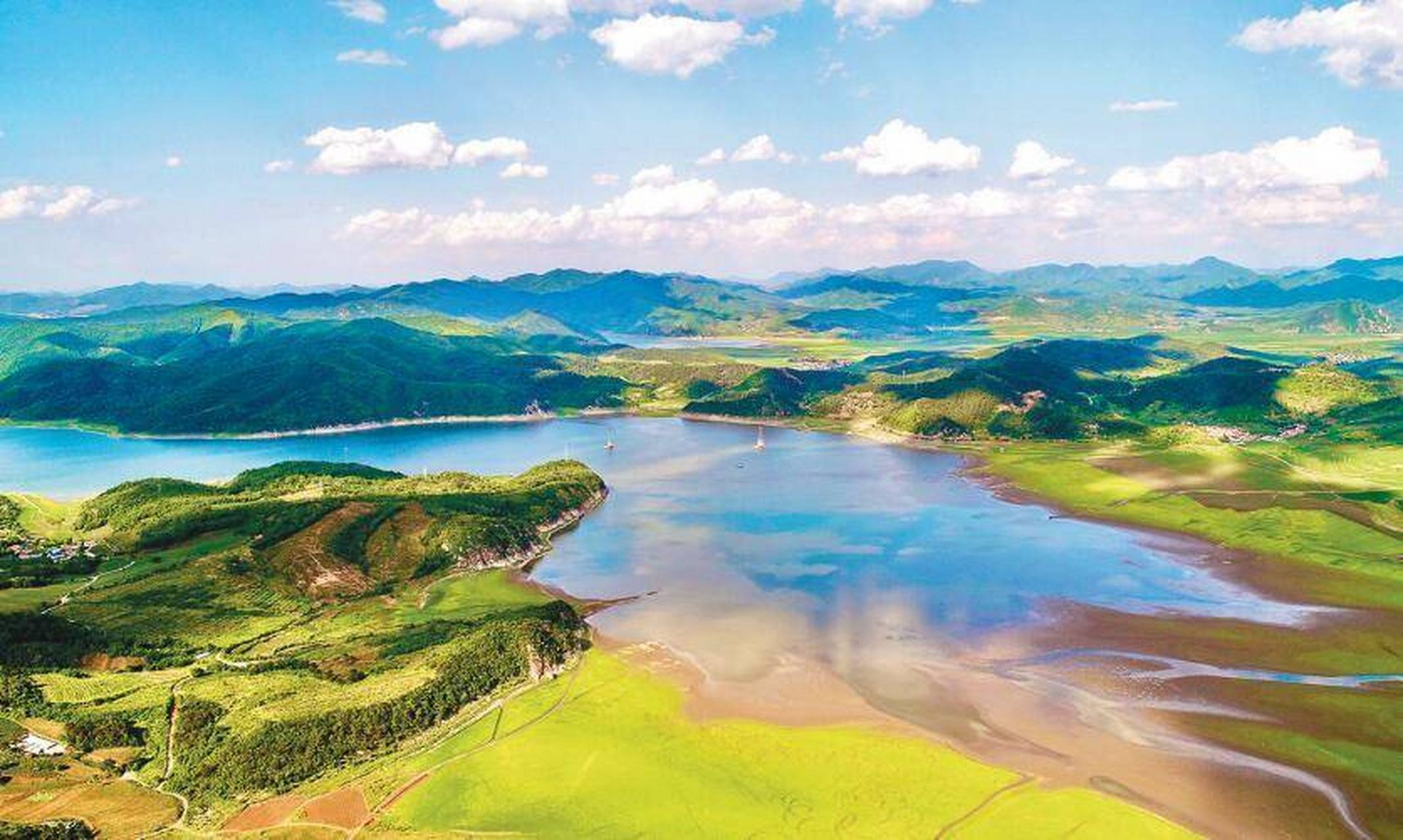 辽阳市汤河水库上游风景区景色秀美#网红打卡地辽宁杠杠滴##美好辽宁