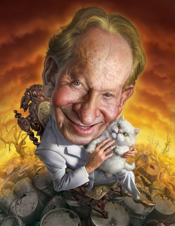 超厉害的戏剧性以及扭曲讽刺但又现实的风格插画作品︱艺术名画