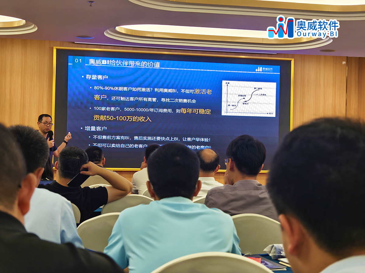 奥威软件"突破bi销售与交付难题"分享,引发全国渠道伙伴共鸣