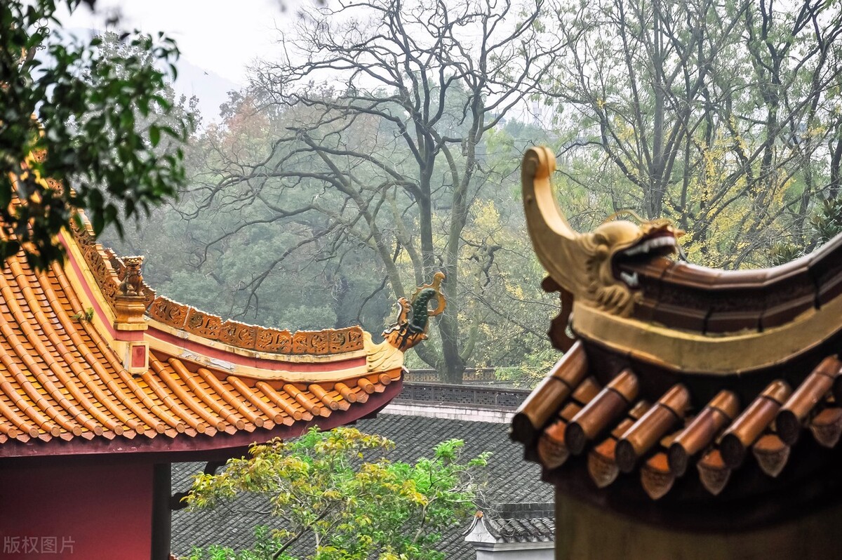 岳麓山古麓山寺图片