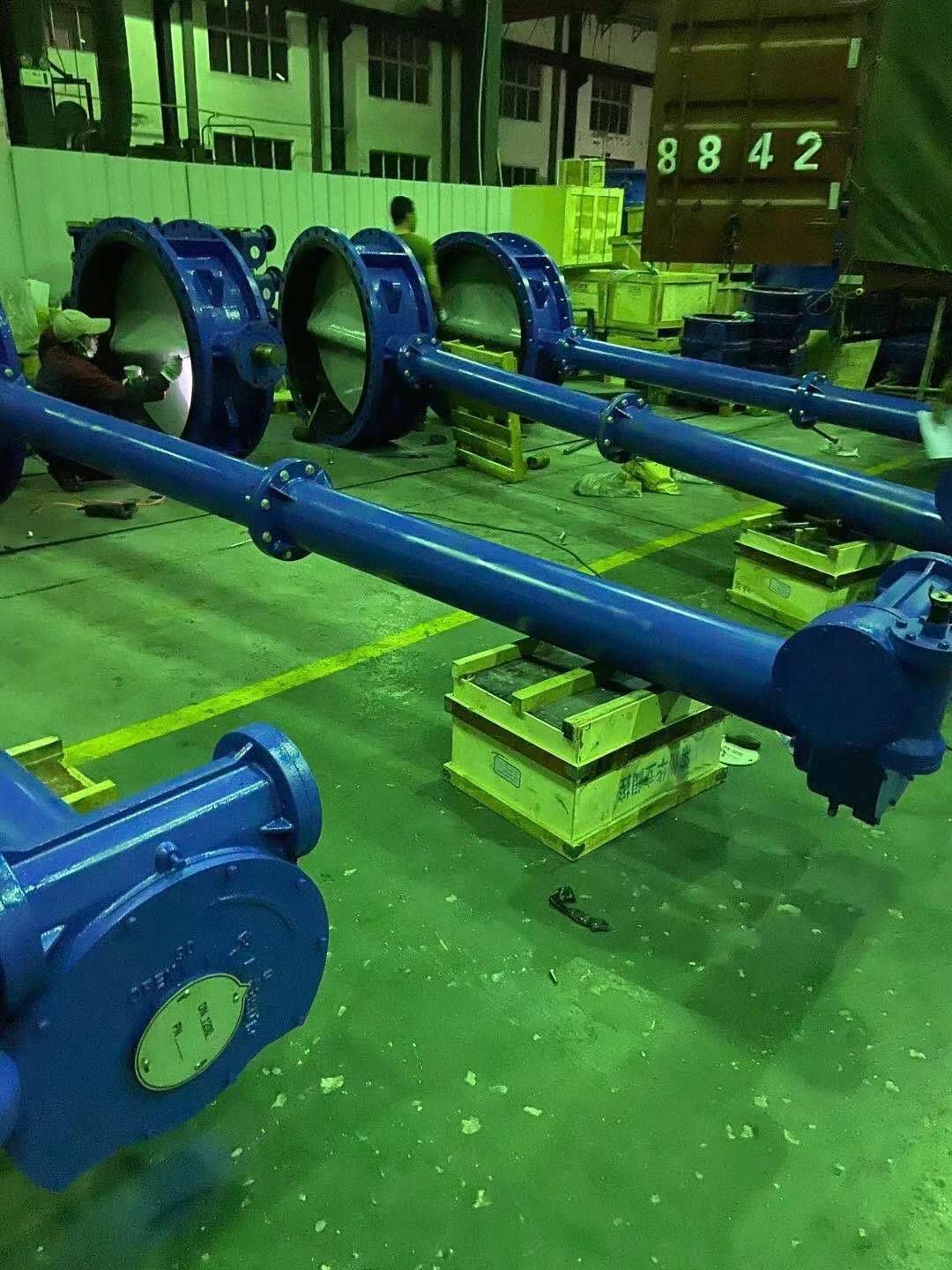 手动加长杆软密封蝶阀