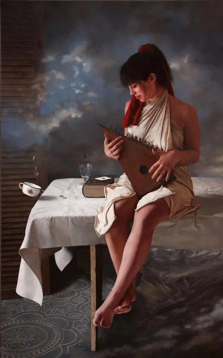 阿根廷艺术家穆尼奥斯的写实人体绘画︱艺术名画