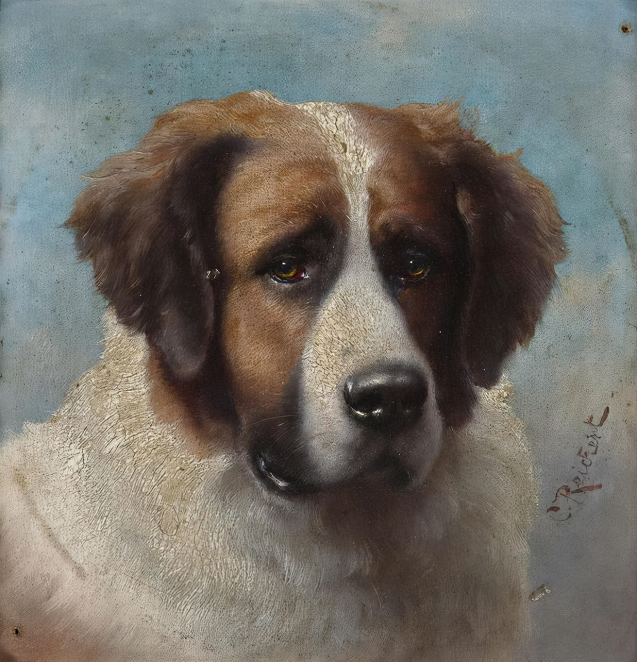 艺术家笔下的写实油画宠物狗100幅