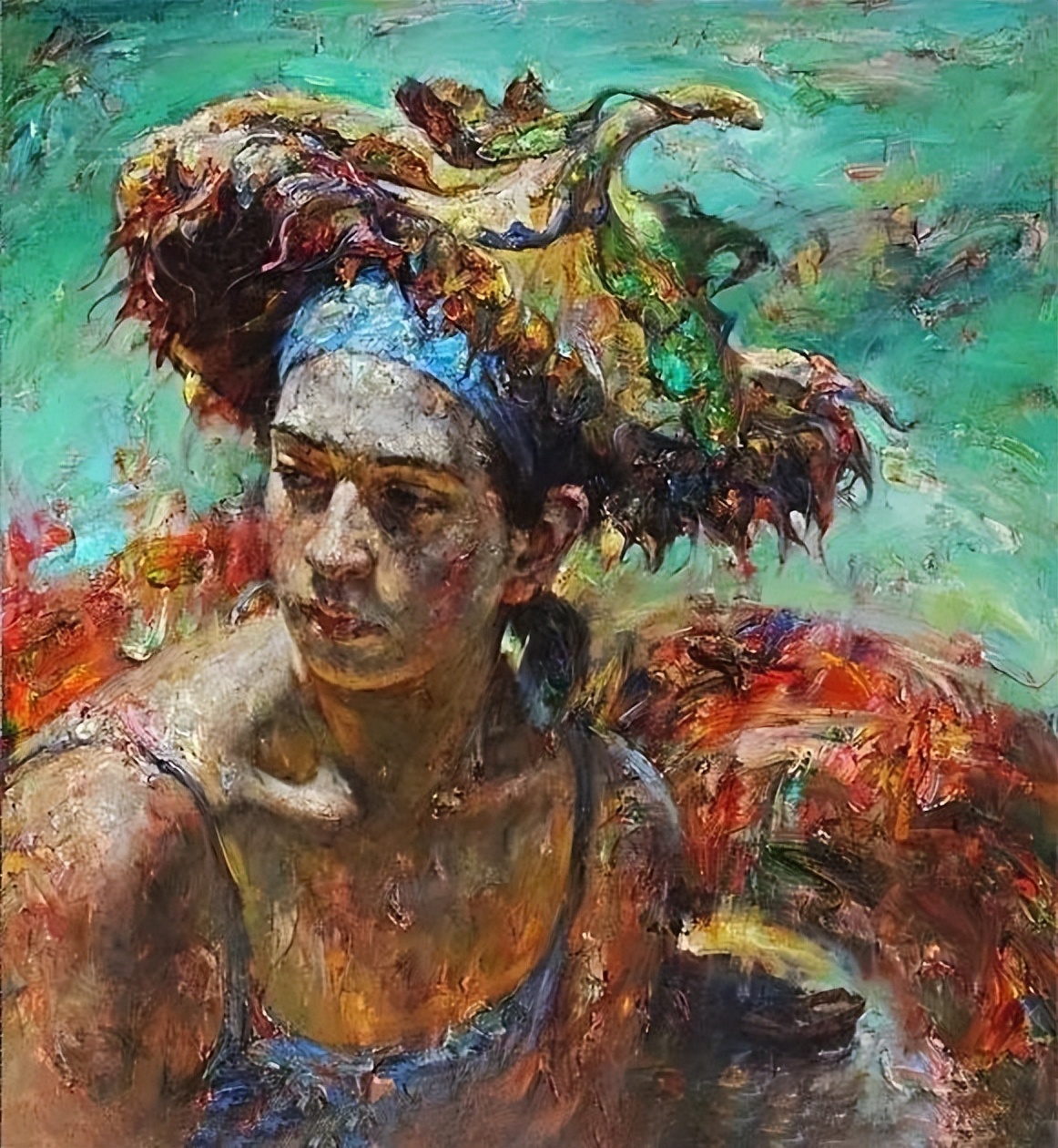 厚重的笔触,丰富的色彩,完美的融合︱旅美画家victor王绘画作品