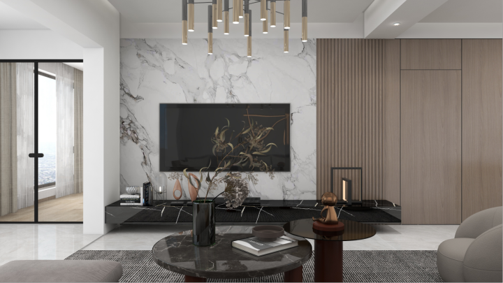 客厅电视墙装修效果图大全,2021年最流行的客厅装修效果图分享