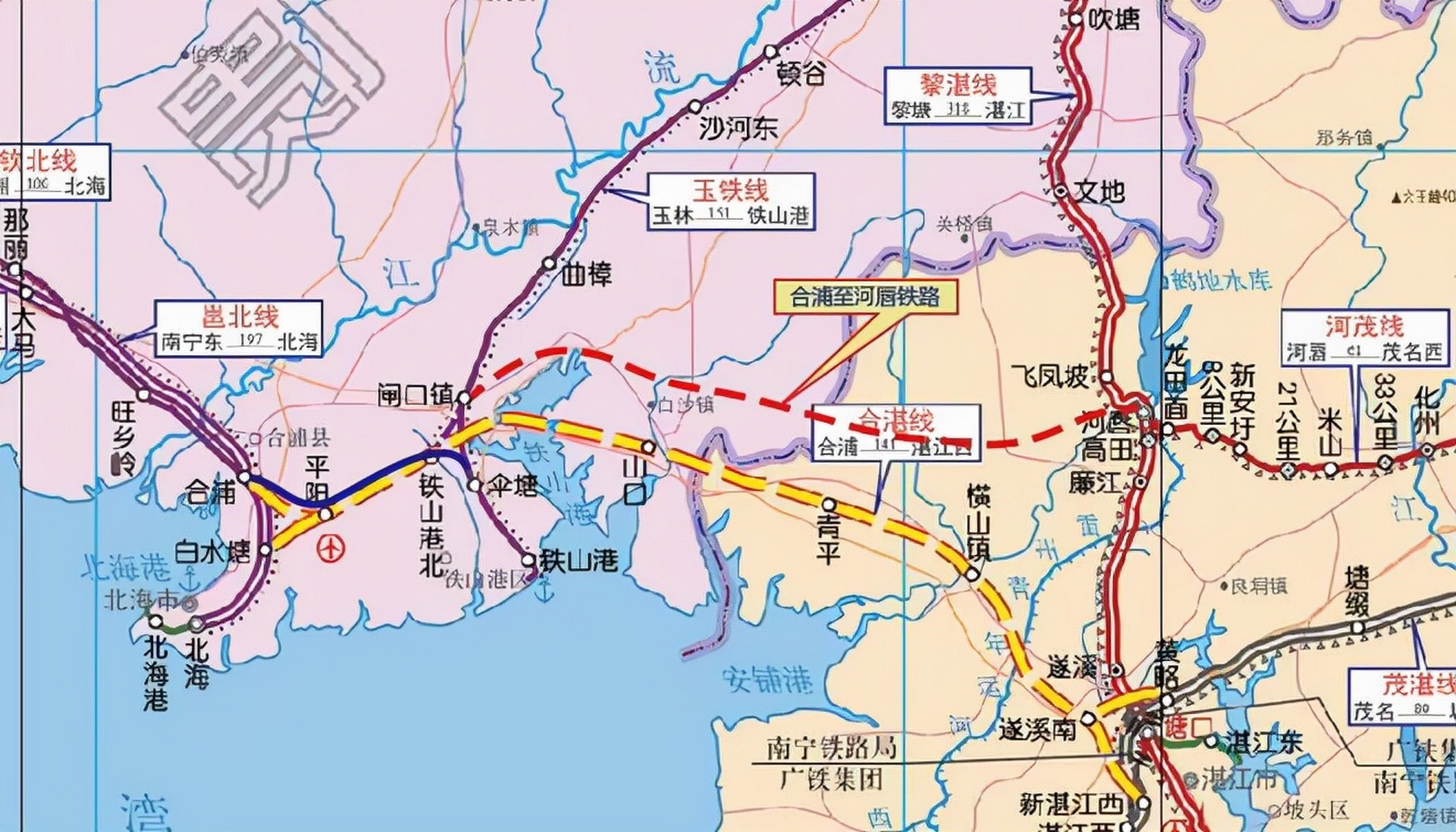 合浦高铁设廉江南站貌似对廉江没用,廉江南站在廉江横山镇,离廉江市区