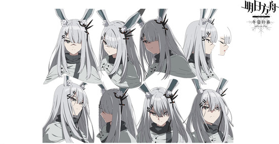 明日方舟冬隐归路:霜星角色设定图公开 首次看到双眼全开的霜星