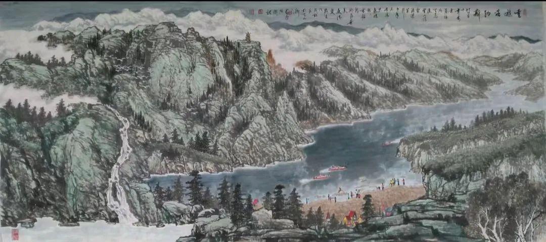 「津门网」吴春雪:在传承中探索新疆山水画