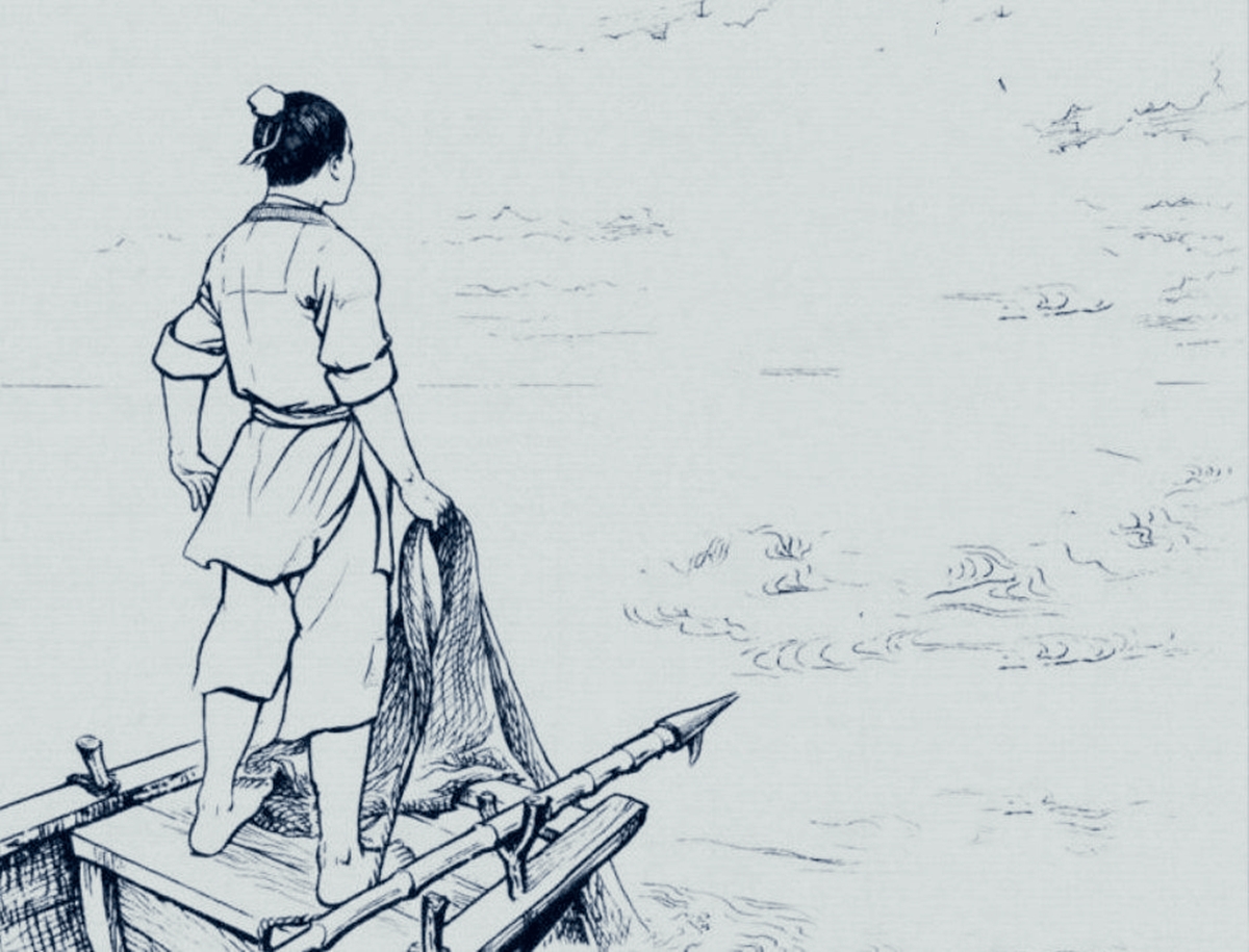 民间故事书生乘船见妇人半夜哭泣妇人说娶我可救你一命