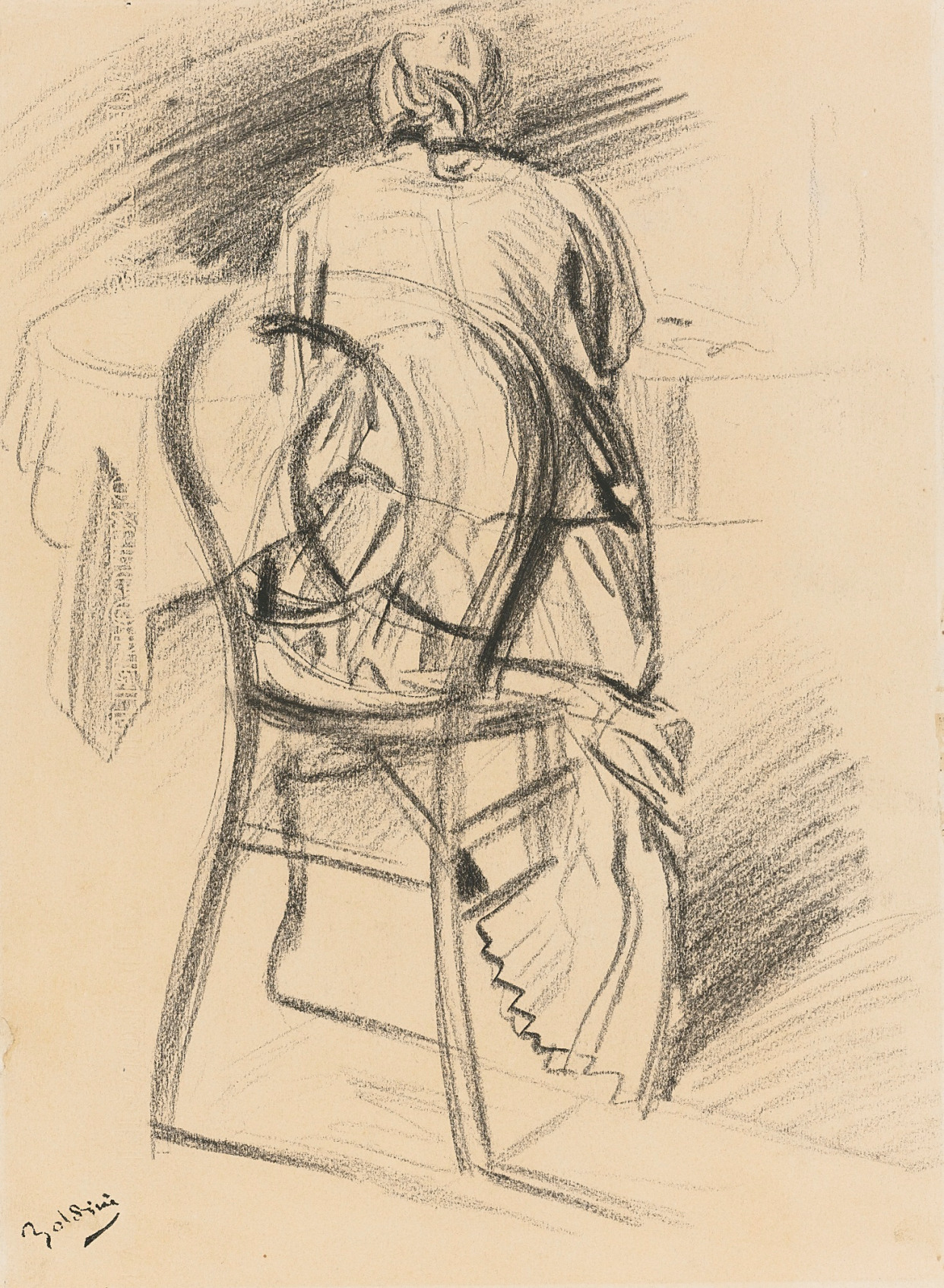 意大利印象派画家乔瓦尼·博尔迪尼(giovanni boldini)素描手稿