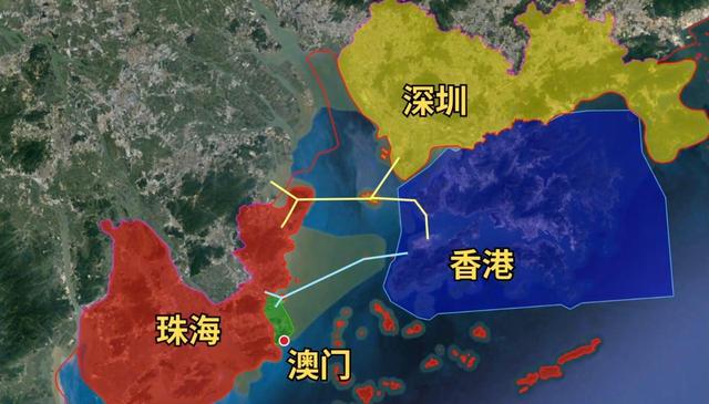 港珠澳大湾区地图图片