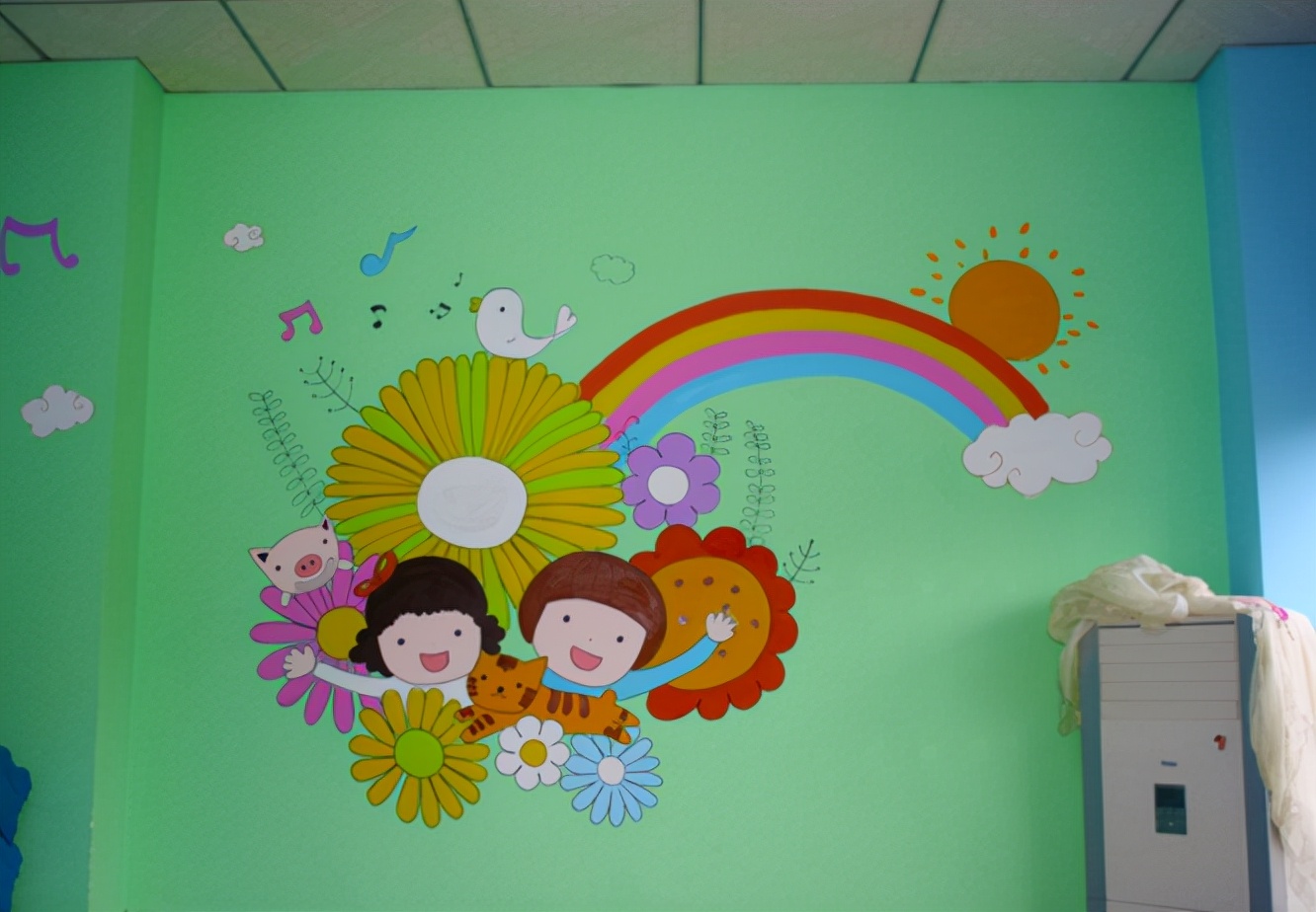 幼儿园墙绘效果怎么样?看完实例,网友:真羡慕现在的孩子