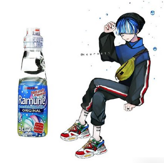 绘画大佬将饮料变二次元少年,芬达清新炫酷,你最喜欢哪一款?