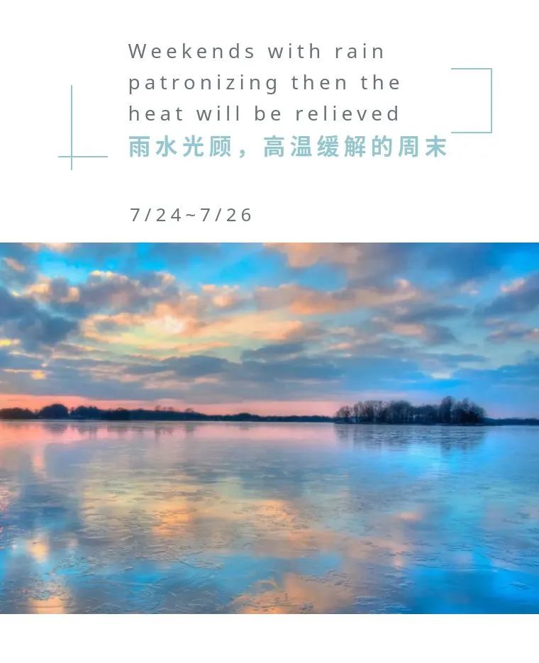 weekends with rain patronizing and heat relieved