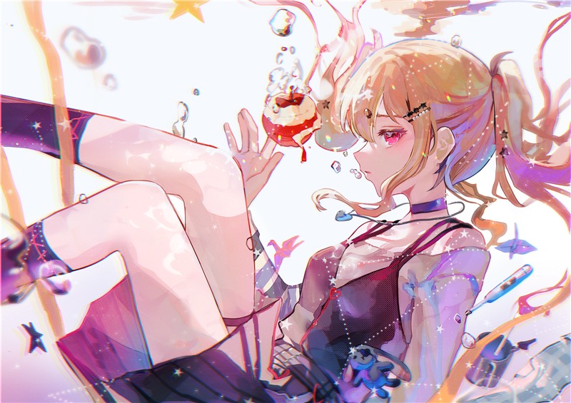 分享一组二次元手机壁纸 水中特辑p站美图推荐