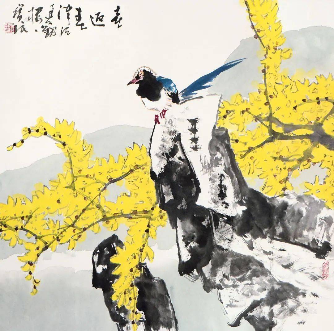 诗意灵动,风姿卓越—贾宝珉花鸟画作品欣赏