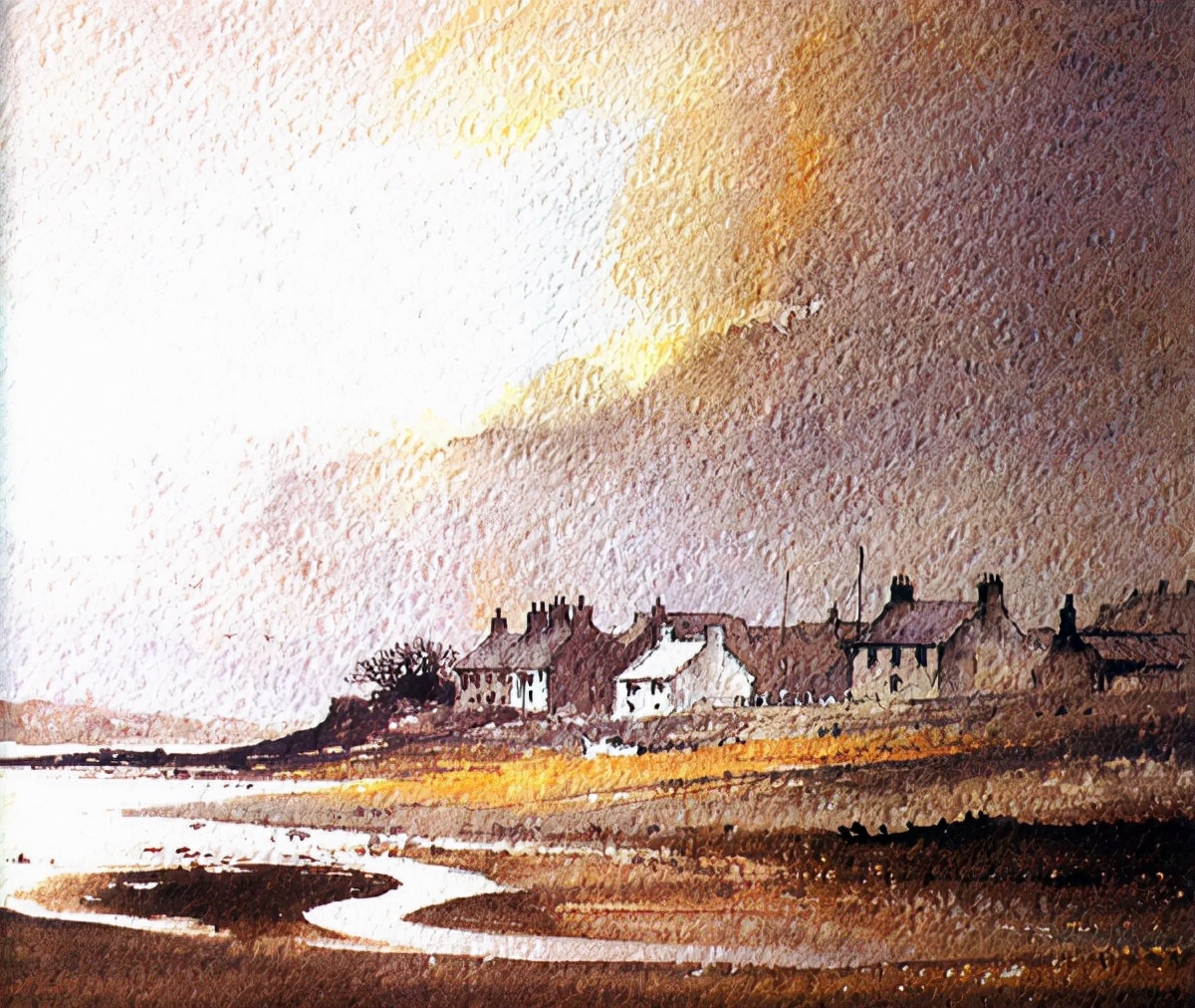 英国画家richard thorn 水彩风景画作品