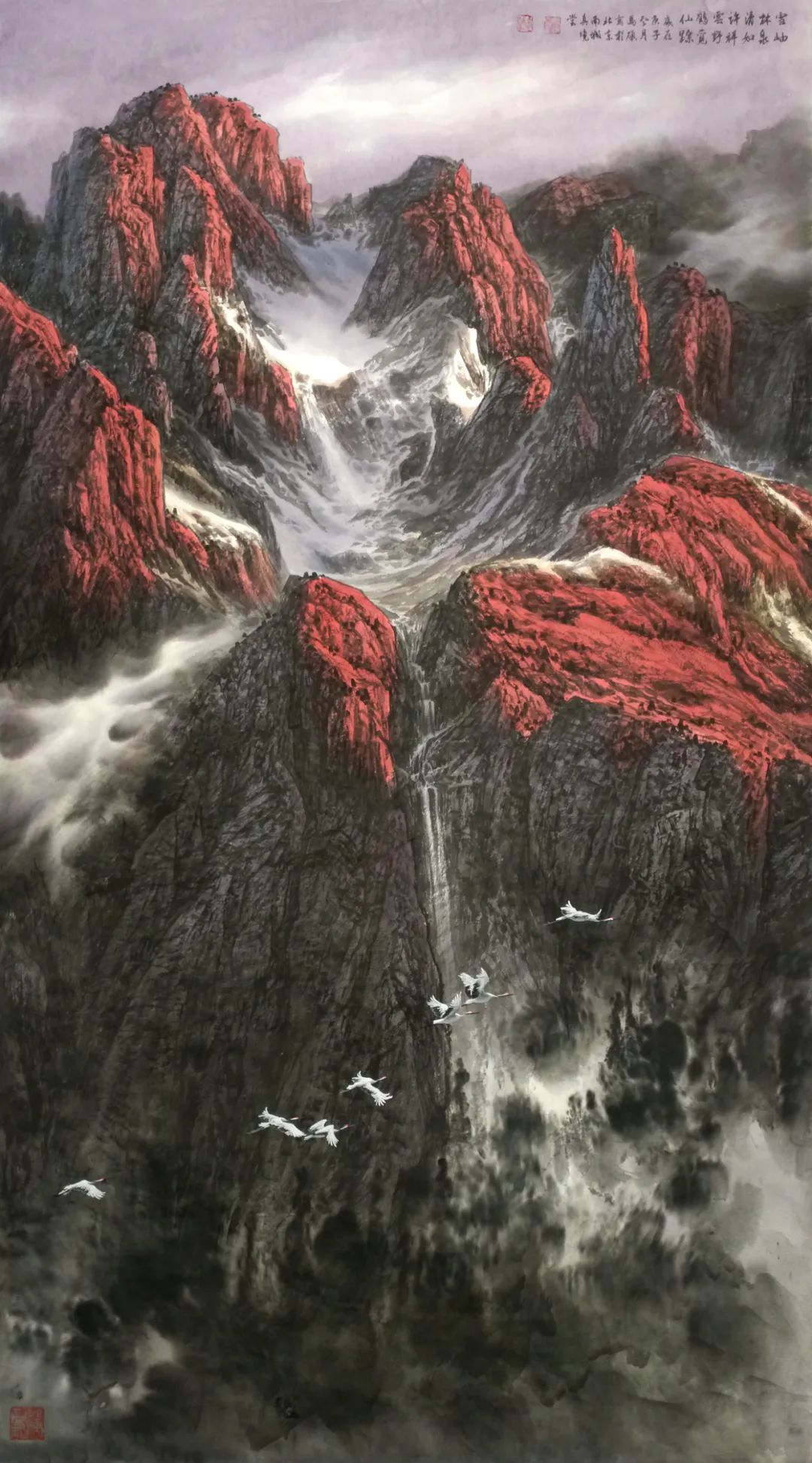 北京美术家协会会员,马硕国画山水画作品欣赏
