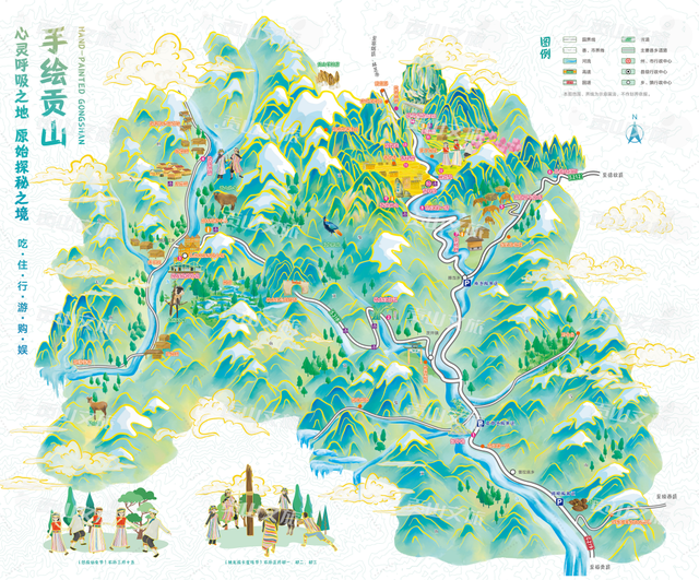 收藏!贡山首张官方手绘旅游地图,超详细保姆级攻略来了