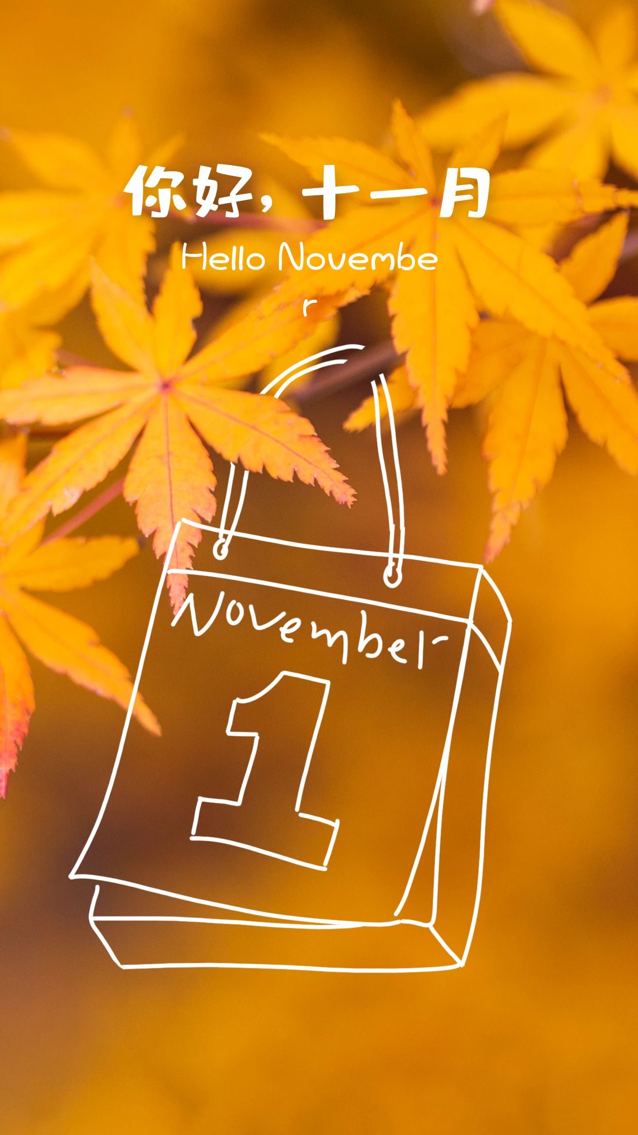 十一月图片配图海报文案大全,适合11月发朋友圈的说说句子短语