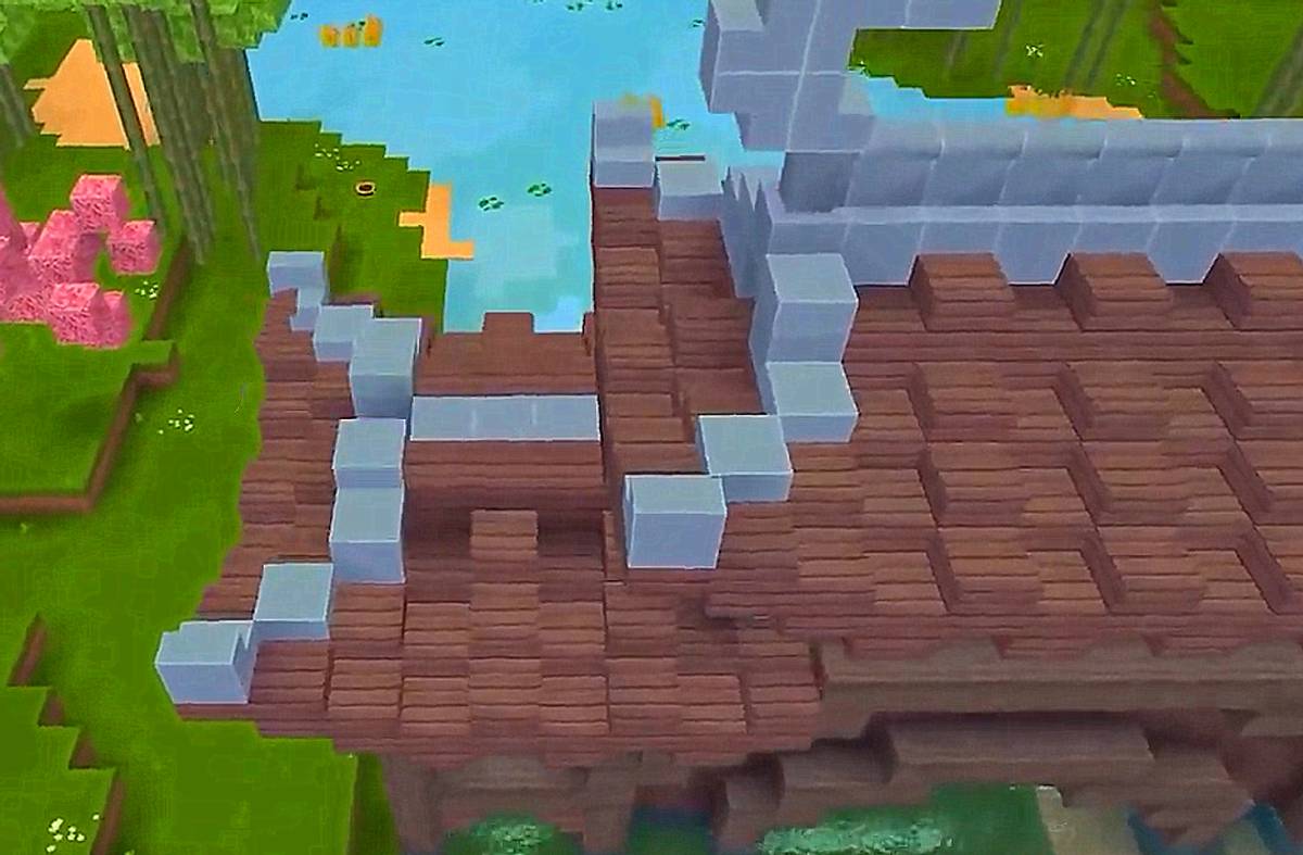 迷你世界:设计一条古风桥,看起来有氛围,还能推广到其他建筑物