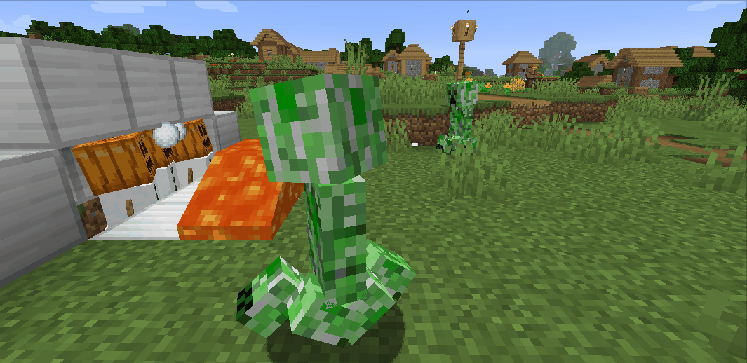 然后在前方的铁块上 加一桶岩浆 后方则加上一个小堡垒 以上就是傀儡