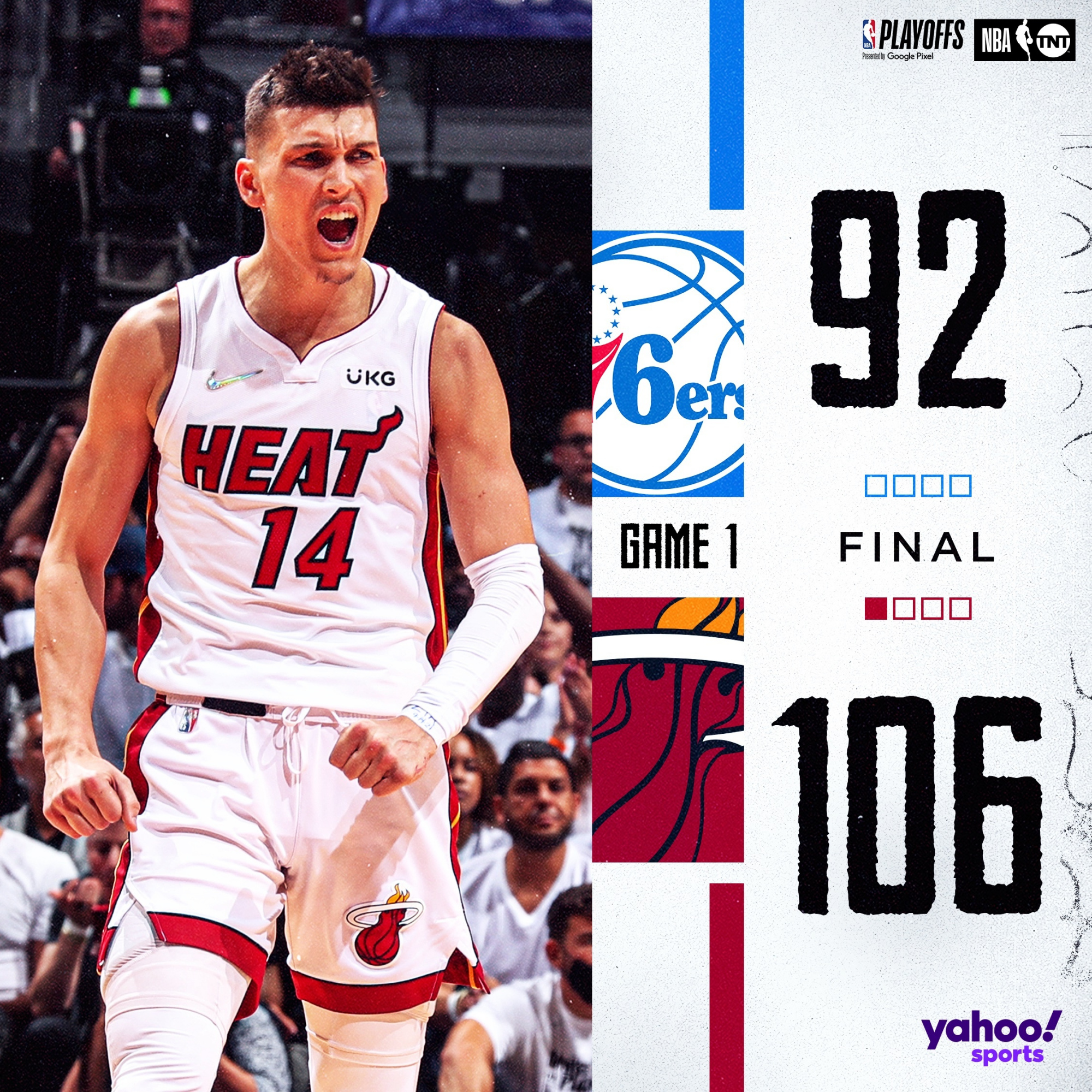 希罗立功,热火大胜76人!老里相信小乔丹,哈登宣战g2