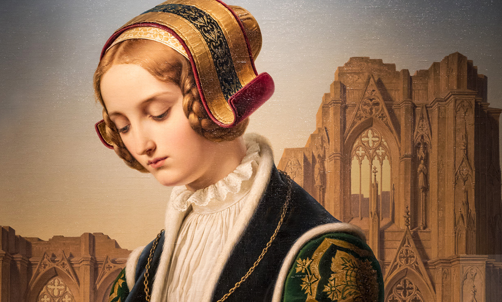 18世纪德国柔美的古典主义女性肖像油画︱路易斯·阿米·布兰克
