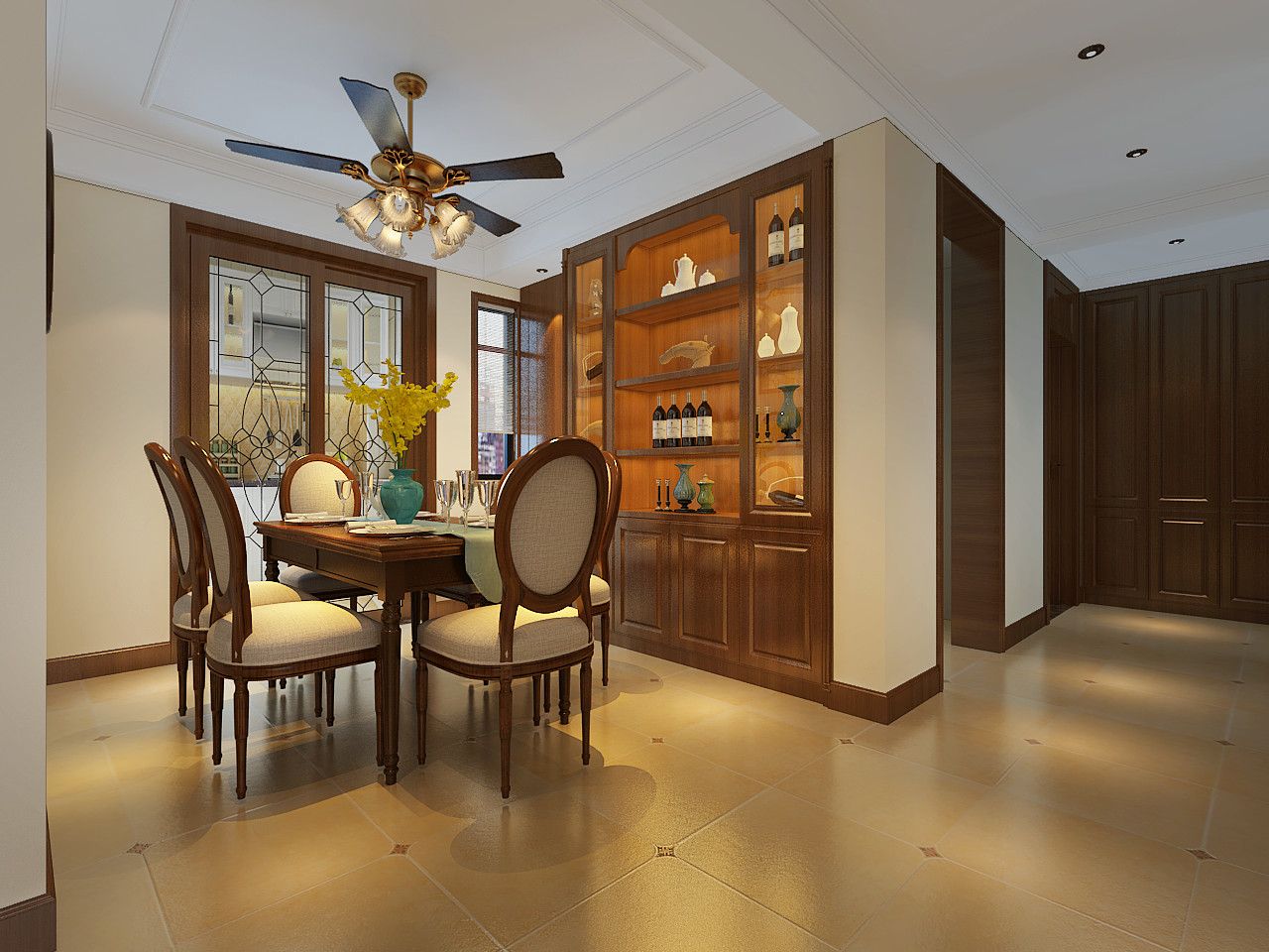 合肥颐园世家120平米美式风格装修案例