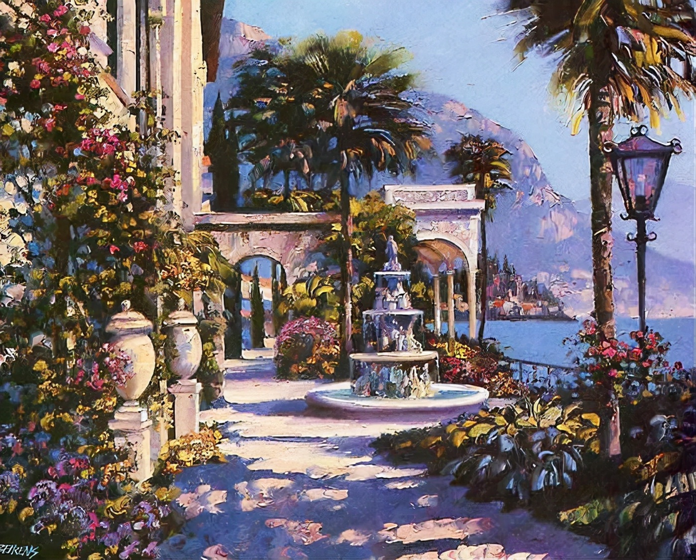 美国著名的调色板刀画艺术家howard behrens 油画作品