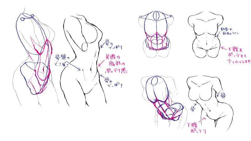 凹凸筋怎么画图片