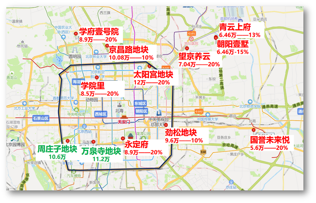 北京四环线路地图图片