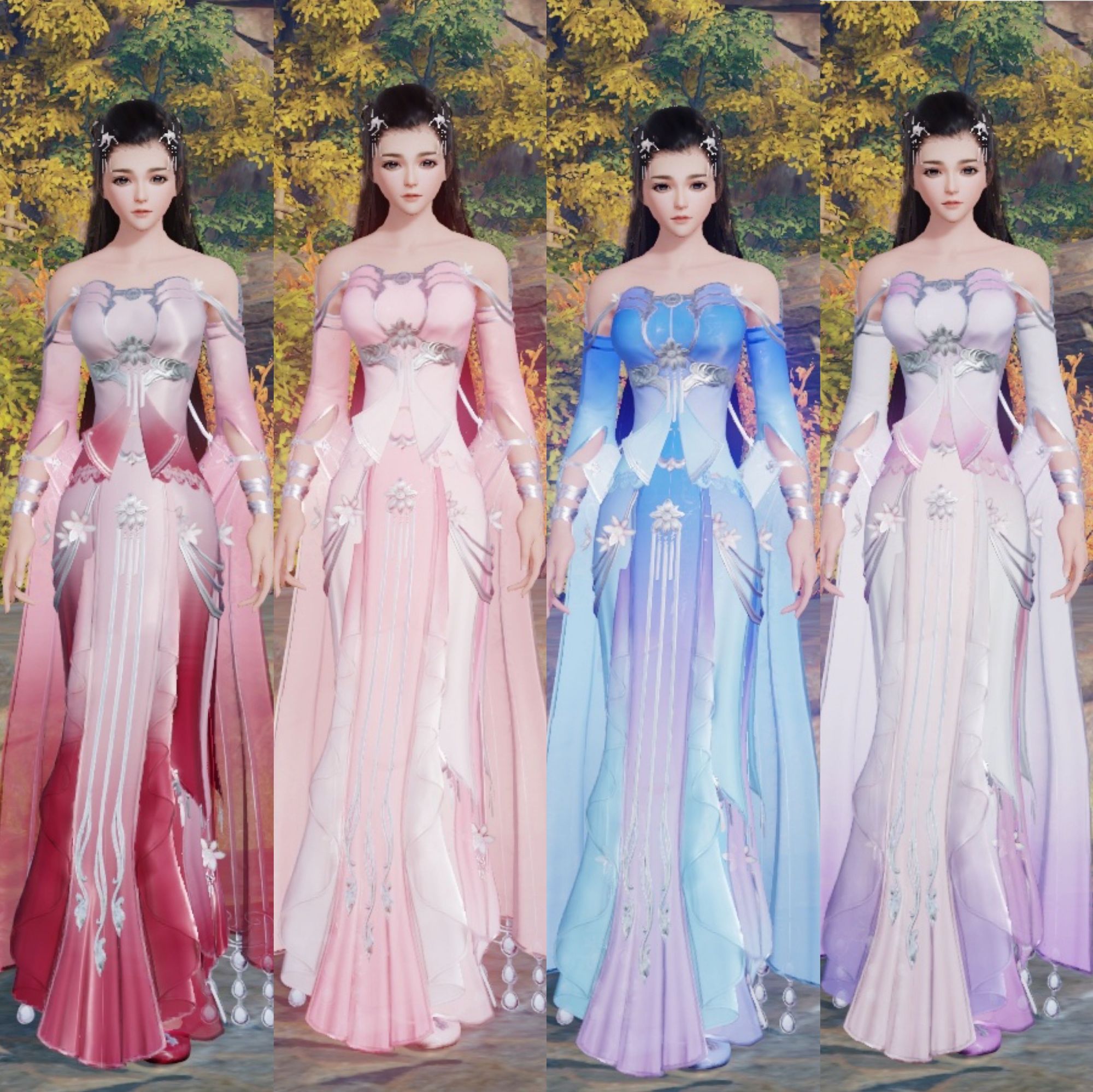 剑网3七秀坊秀姐校服合集其一,商城无滤镜直出全图鉴